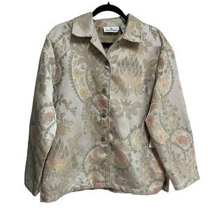 Erin London Blazer Jacket Size Large Embroidered Vintage Y2K